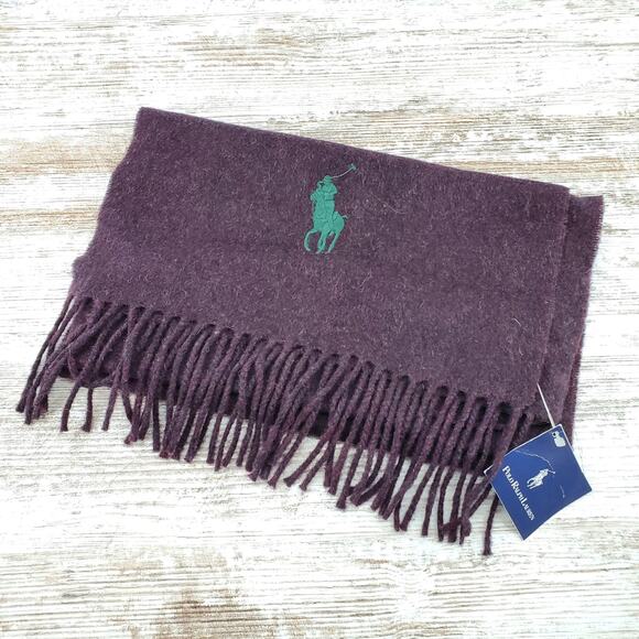 Polo Ralph Lauren Lambswool Scarf NWT 60x12 - Picture 2 of 7